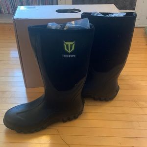 BRAND NEW TideWe Men’s Rain Boots Size 12 Black